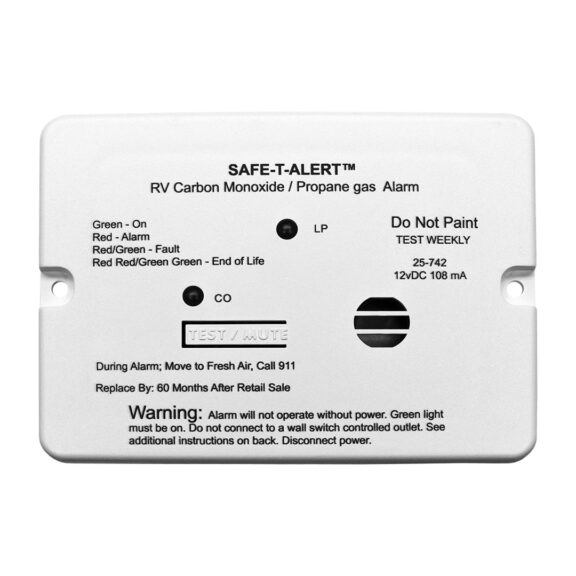 25 Series Flush Mount Dual CO/LP Alarm