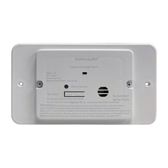 62 Series Flush Mount Carbon Monoxide Alarm with Trim Ring