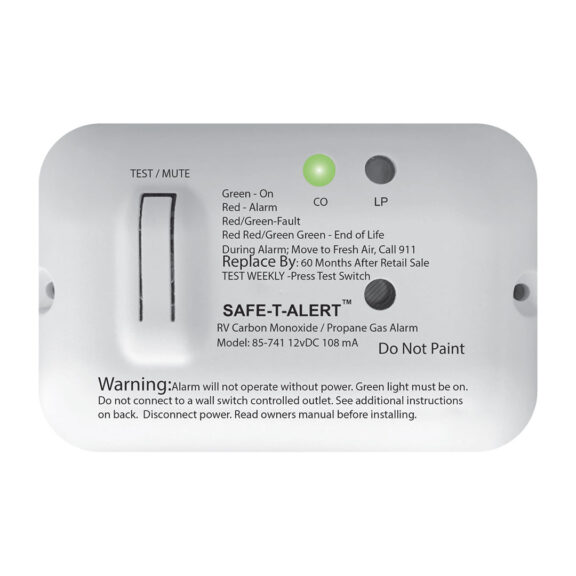 85 Series Slim Line Dual CO/LP Alarm