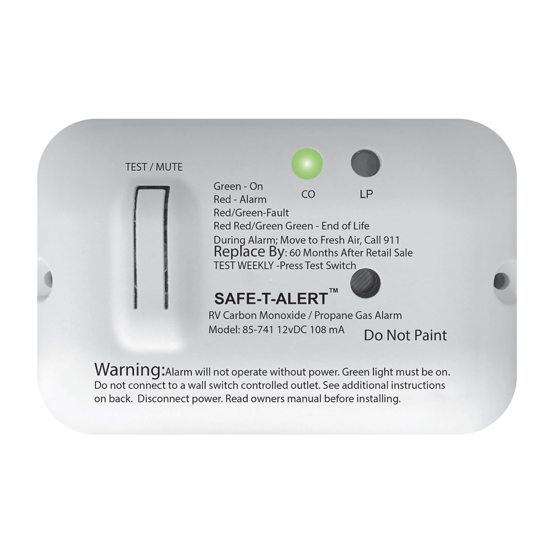 85 Series Slim Line Dual CO/LP Alarm