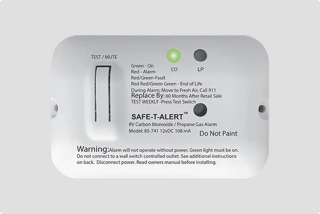 85 Series Universal Dual CO/LP Alarm with Trim Ring